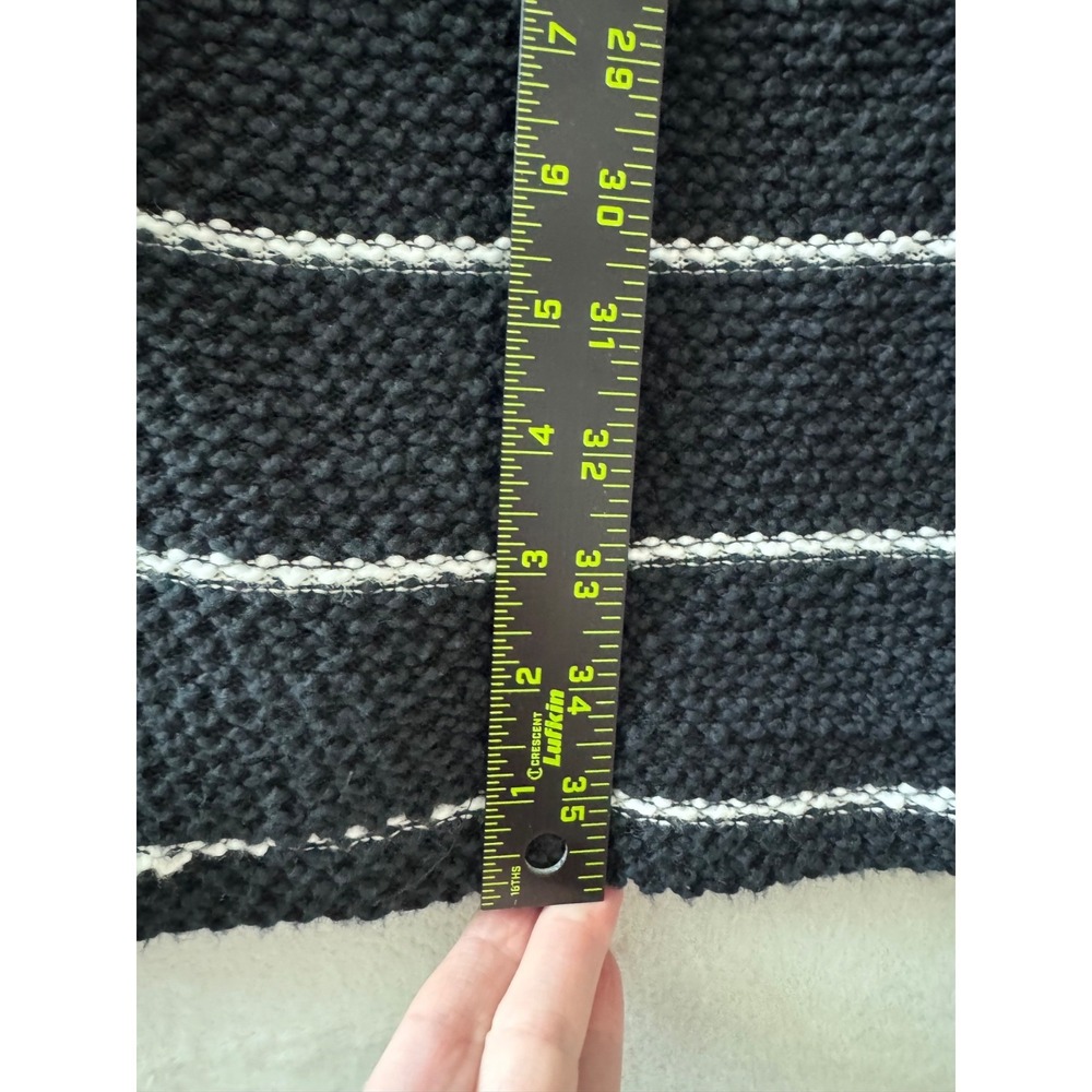 Marine Layer‎ Birdseye Coat Open Front Cardigan Black White Stripes Size Small - Picture 12 of 16